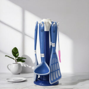 Ocean Blue Silicone Measuring Set with Stand