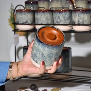 Marble Luxe Porcelain Spice Set - 12 Piece with Stand