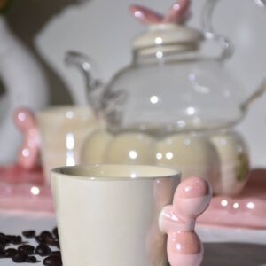 Butterfly Elegance Porcelain Tea Set - 6 Piece - Image 3