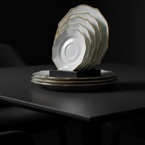 Aurora Gold Tea & Dessert Set white - Image 2